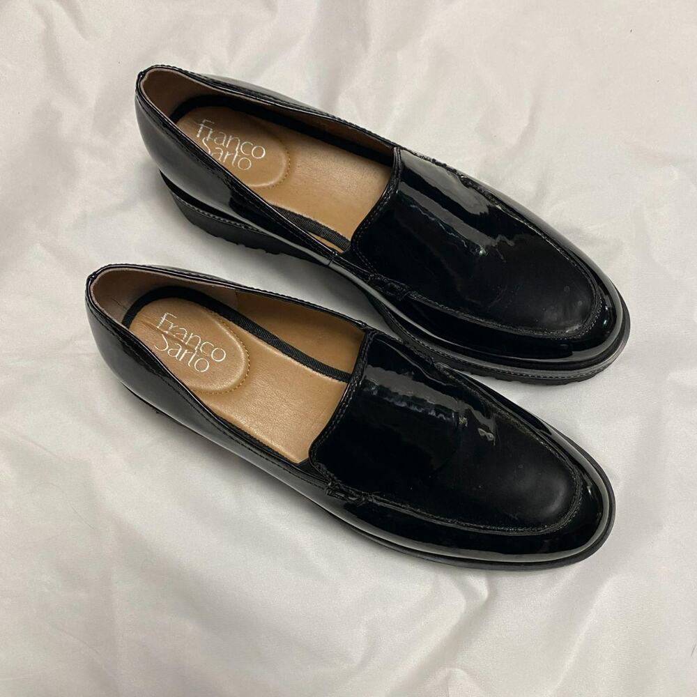 Franco sarco black patent leather